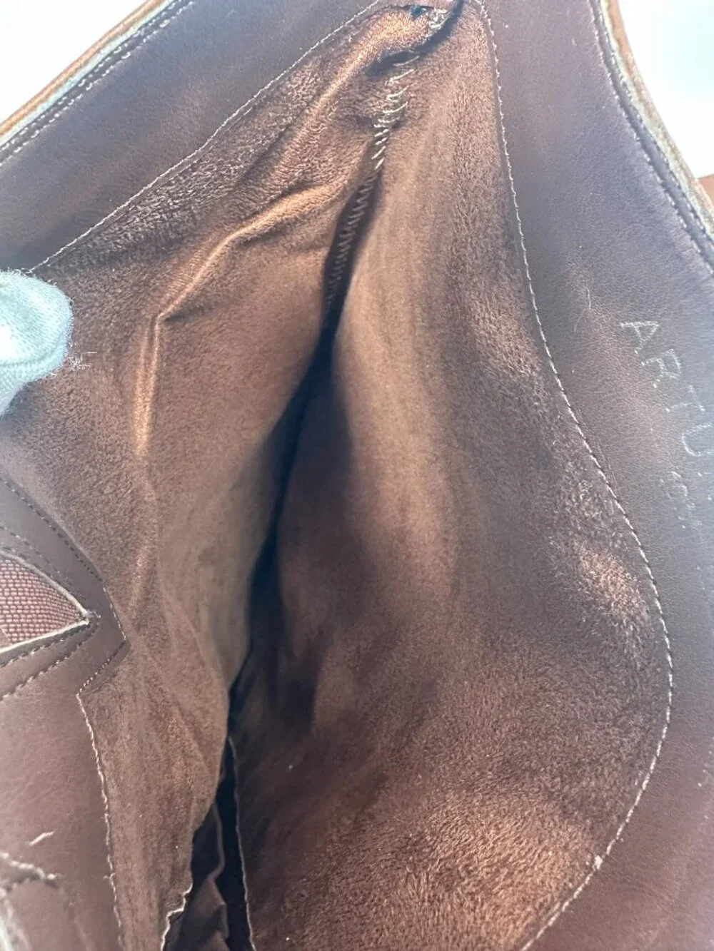 Arturo Chiang Cognac Brown Tall Leather Boots - 10M